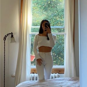 MOTHER denim off white jeans